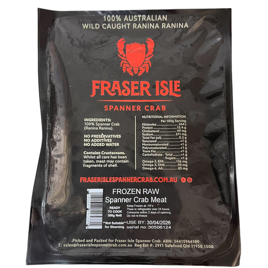 Frozen Raw Spanner Crab Meat